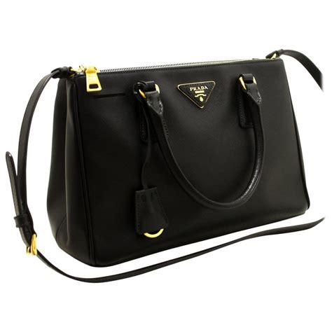 Prada 2way Leather Tote Shoulder Bag 